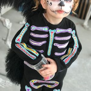 Pottery barn Kids fleece skeleton painted coco Day of the dead  one piece